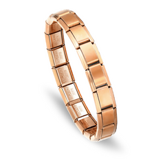 Italian Stainless Steel Bracelet Rose Gold