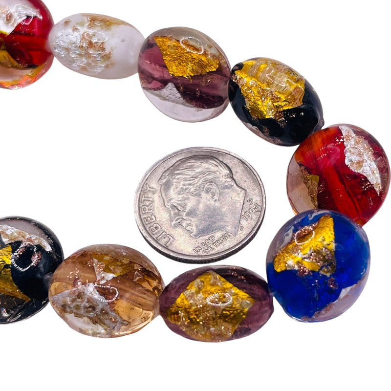 12mm Coin Lampwork Glass Combo