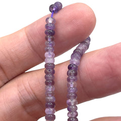 4x2mm Roundel Amethyst