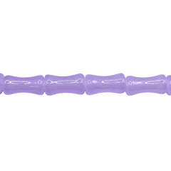 12x6mm Bamboo Glass Crystal Lt. Lavender Jade