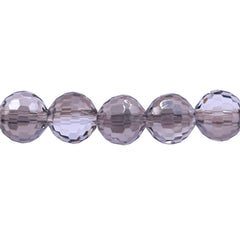 10mm Thunder Polish Round Disco Cut Silver Gray