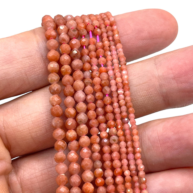 2mm Round Cut Plum Blossom Jasper