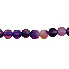 6mm Coin Cut Purple Agate