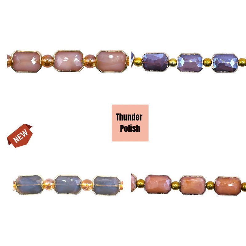 Thunder Polish 14x10mm Rectangle Gold Edge Package Deal