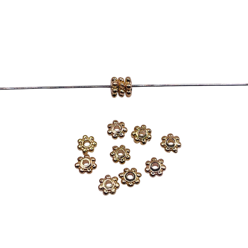 4x1mm Disc Spacer 18K Gold Plated