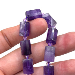 13x10mm Cylinder Amethyst