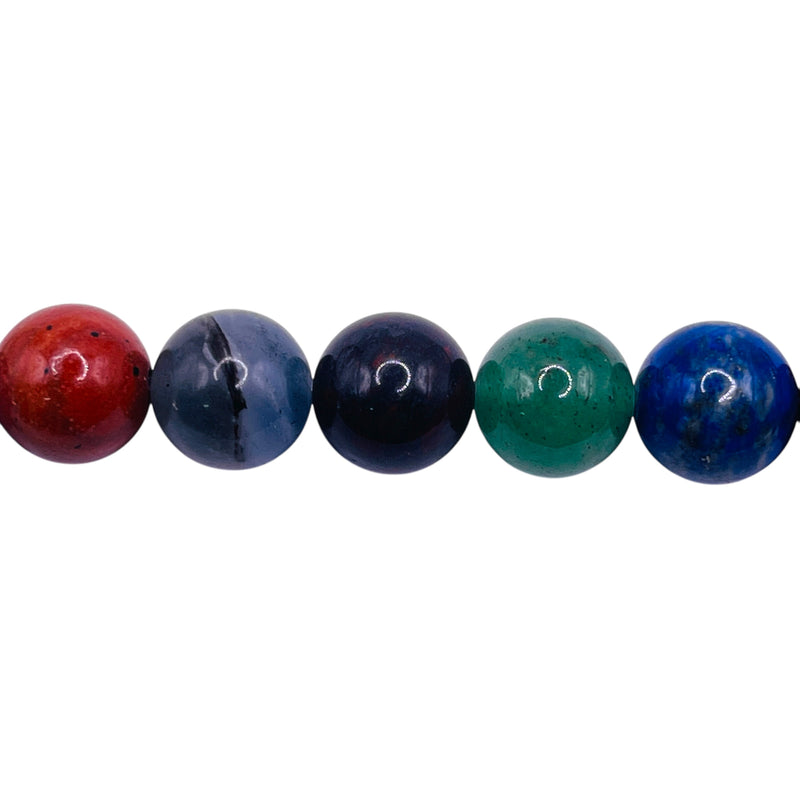 10mm Round Gemstone Rainbow