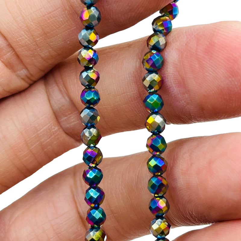 4mm Thunder Polish Round Cut Rainbow