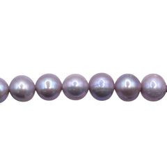 Fresh Water Pearl Off Round 8-9mm Silver