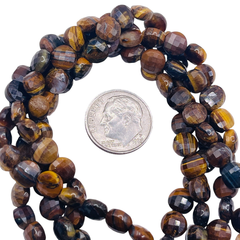 6mm Coin Cut Tiger Eye