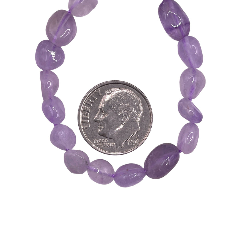 5 to 11mm Nugget Purple Jade Natural