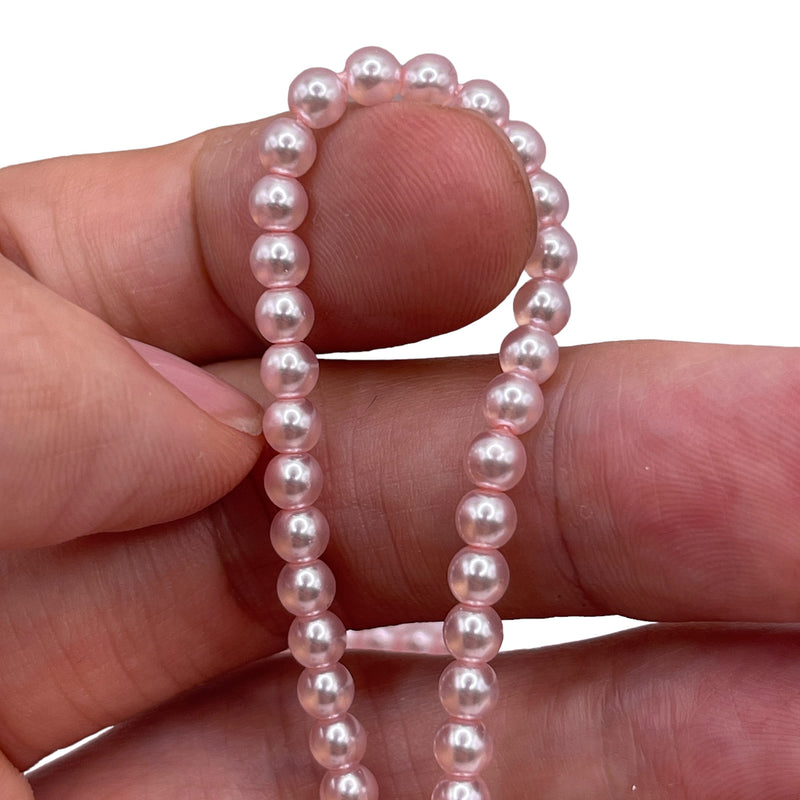 4mm Round Shell Pearl Pink