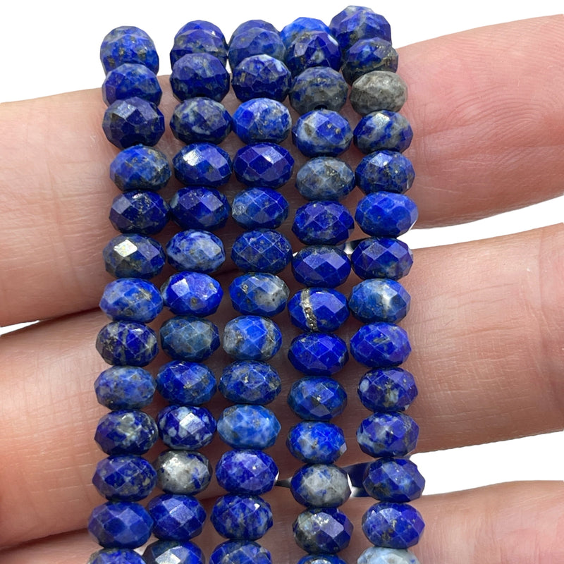 6x4mm Roundel Cut Lapis Lazuli