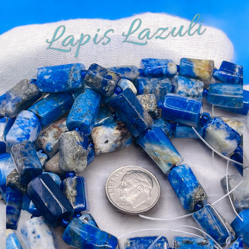 Rectangle Hand-Cut Lapis Lazuli