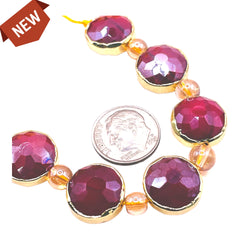 14mm Coin Gold Edge Ruby