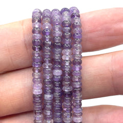 4x2mm Roundel Amethyst