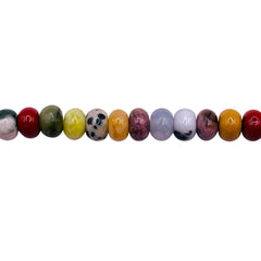 6x4mm Roundel Gemstone Rainbow