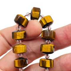 12x9mm Cylinder Cut Tiger Eye