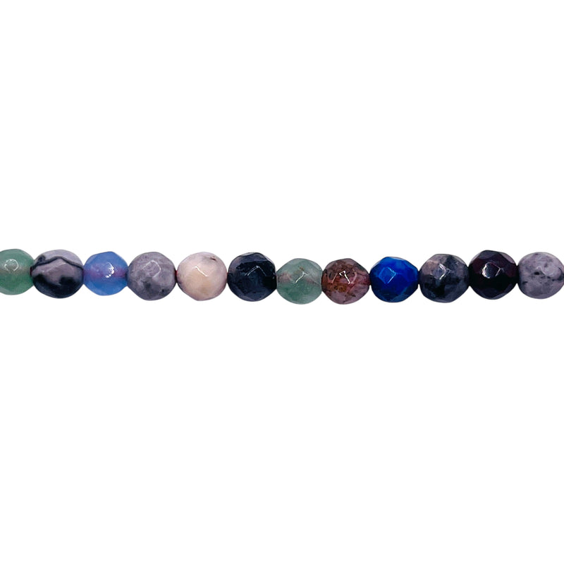 4mm Round Cut Gemstone Rainbow