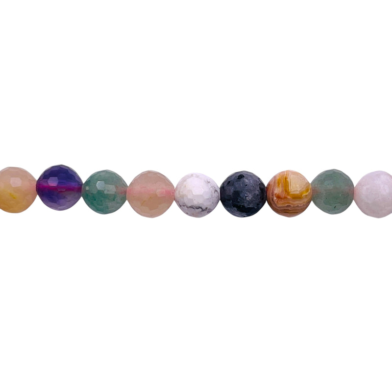 6mm Round Cut Gemstone Rainbow