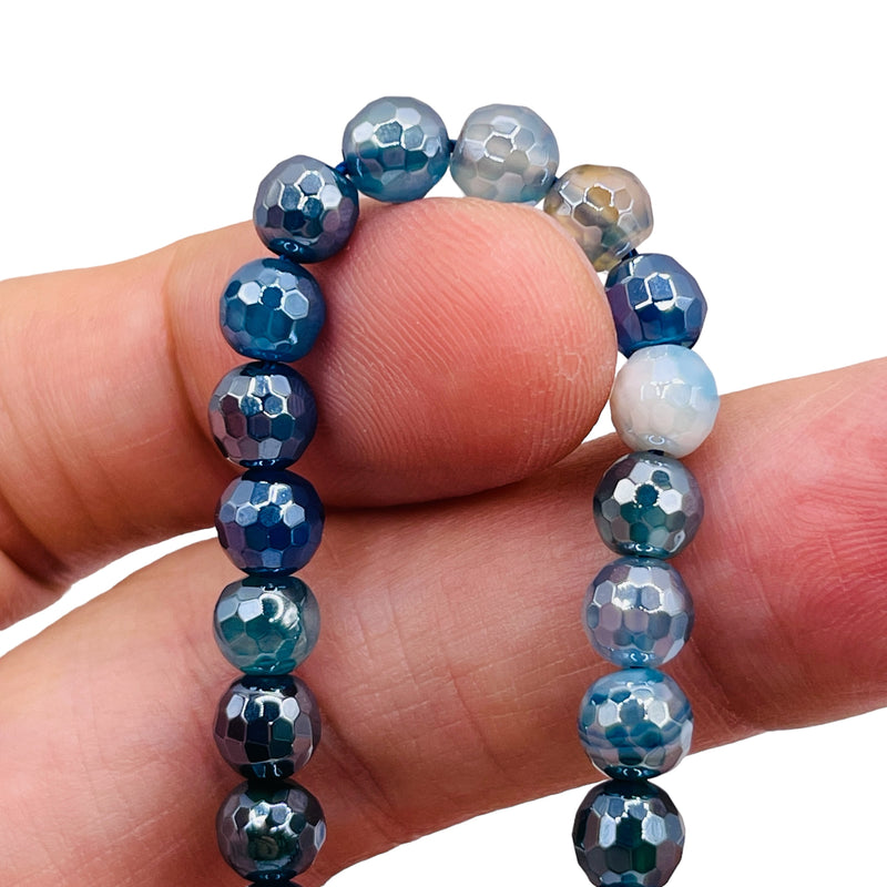 6mm Round Cut Agate Sapphire Shine