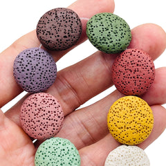 20mm Round Lava Multi Colors