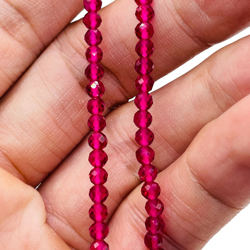 4mm Thunder Polish Round Cut Red Tourmaline