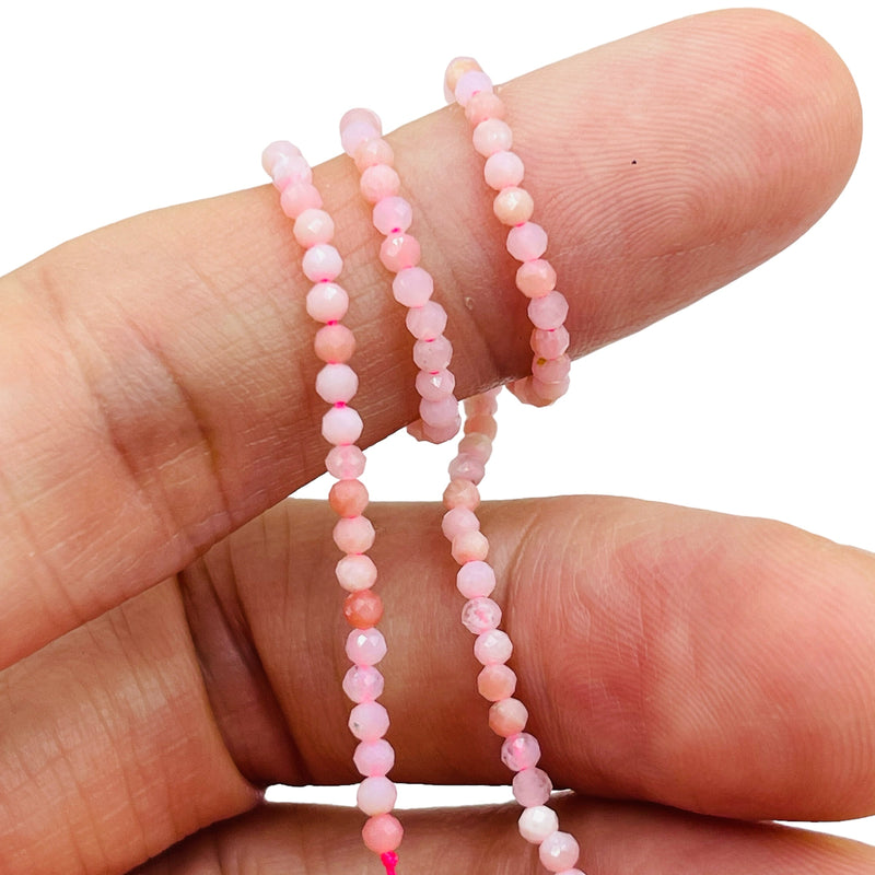 2mm Round Cut Pink Opal