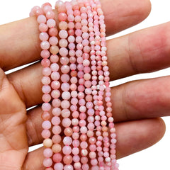 2mm Round Cut Pink Opal