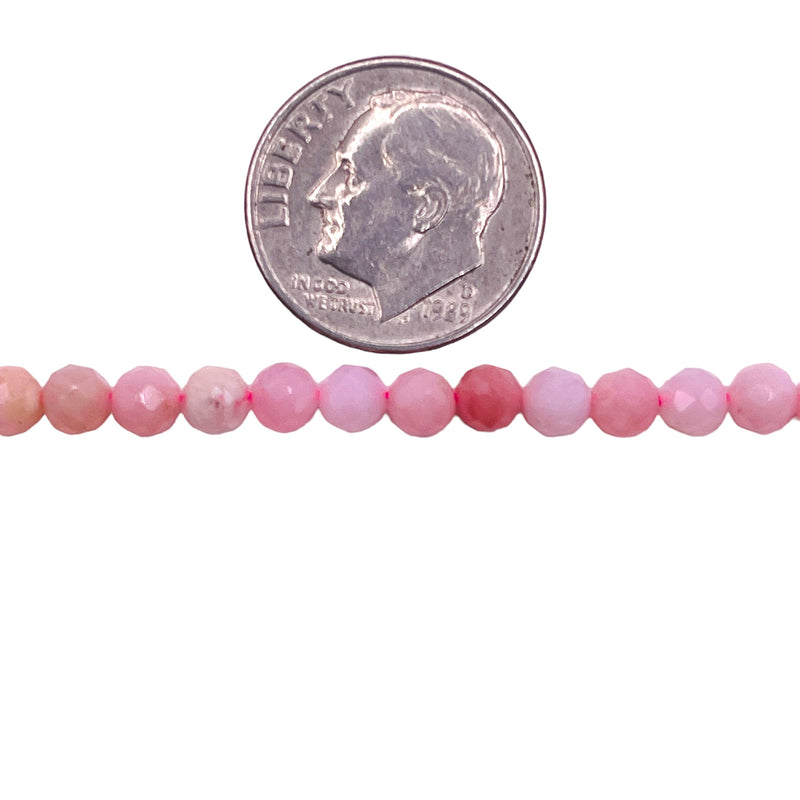 4mm Round Cut Pink Opal-A Quality