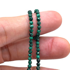 3mm Round Cut Malachite