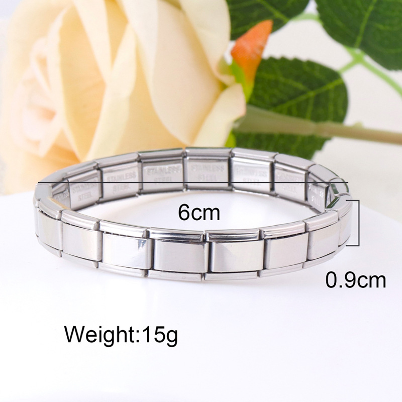 Italian Stainless Steel Bracelet Rose Gold