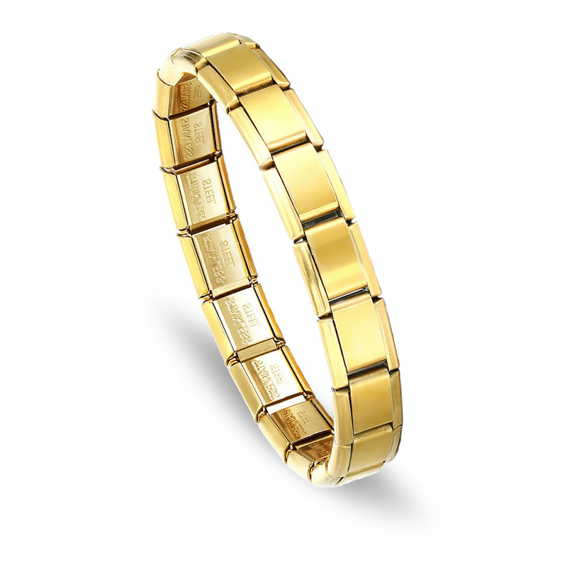 Italian Stainless Steel Bracelet Gold