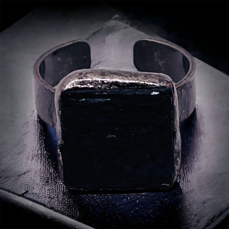 Black Tourmaline Ring