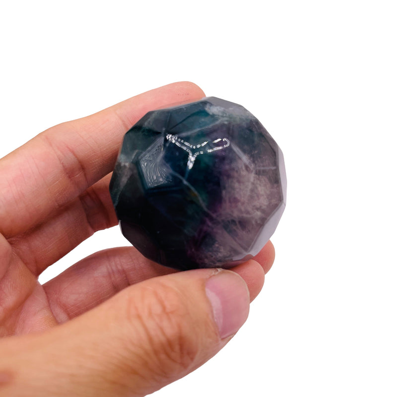 Fluorite Sphere Faceted