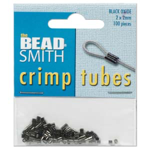 Crimp 2mm BLACK OXIDE 100 PCS