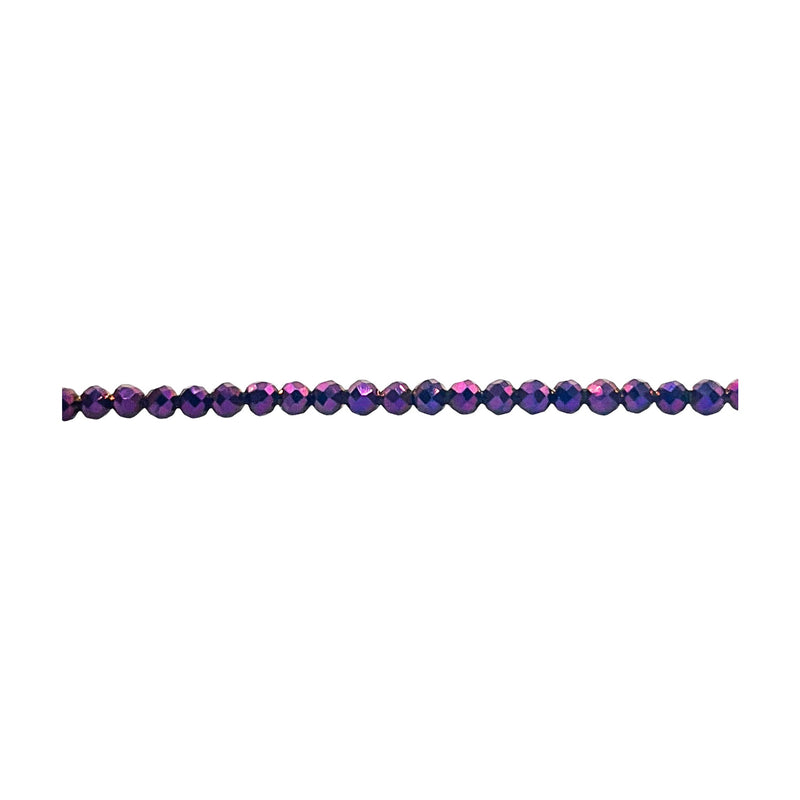 3mm Thunder Polish Round Cut Purple Light