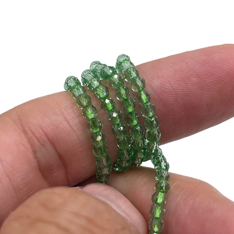 3mm Thunder Polish Round Cut Peridot