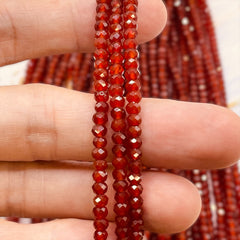 4x3mm Roundel Cut Red Agate