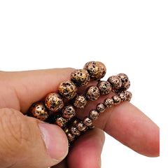 Lava Bead Antique Copper