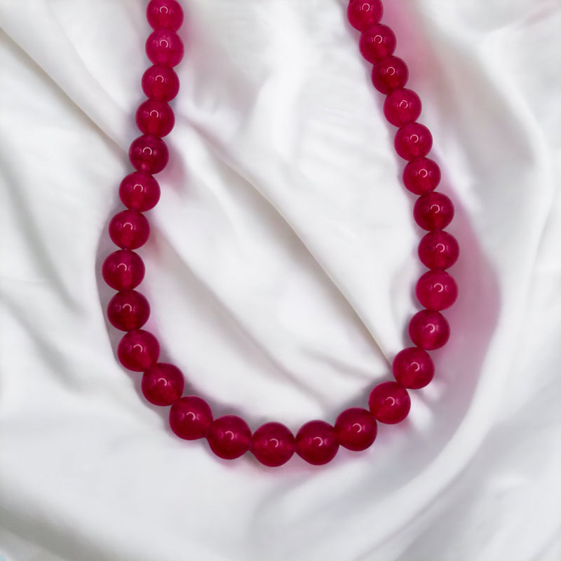 8mm Round Dyed Jade