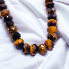 8x6mm Roundel Cut Tiger Eye