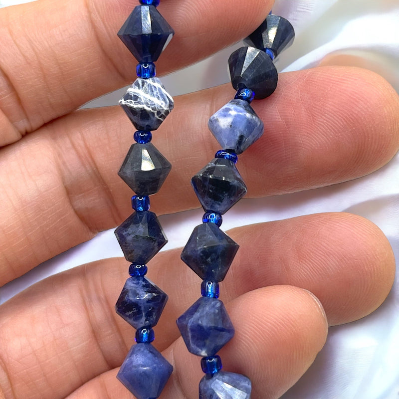 8mm Bicone Sodalite