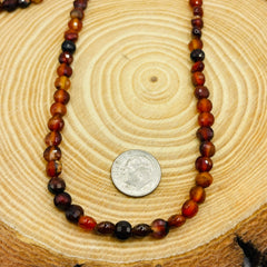 6mm Flat Coin Cut Red Agate