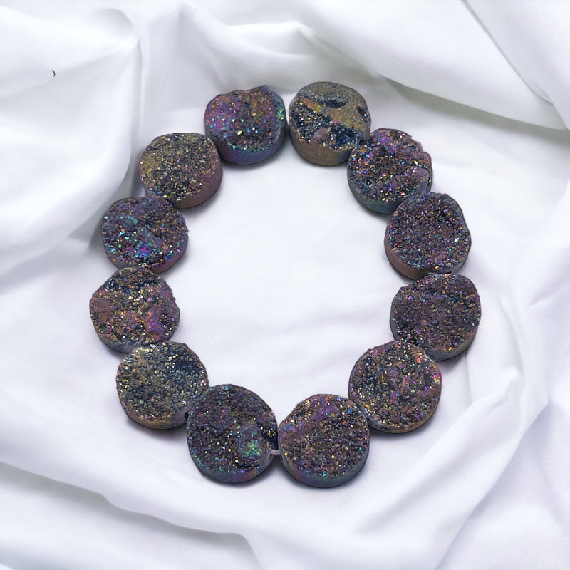 16mm Coin Druzy