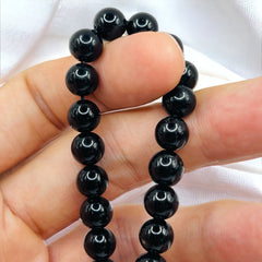 8mm Round Black Tourmaline