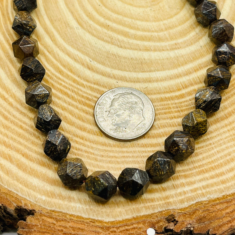 8mm Nugget Cut Bronzite