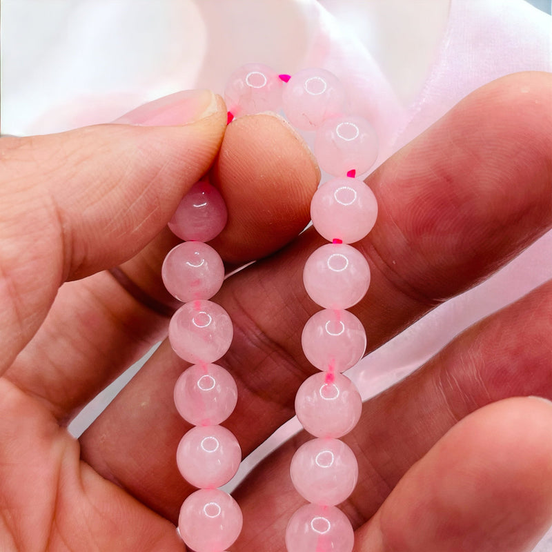 6mm Round Rose Quartz