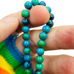 6mm Round Chrysocolla (Stabilized)