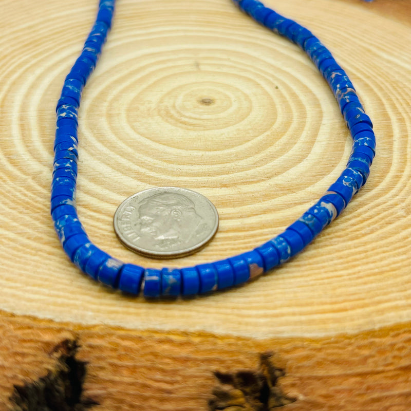 4x2mm Disc Reconstructed Lapis